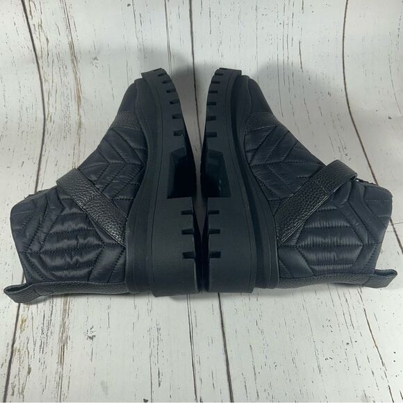 Vionic Janara Womens Quilted Nylon Chunky Heel Ankle Boots Black Size 7 - Picture 6 of 8